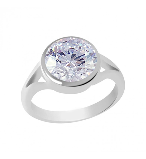 White Zircon - diamond alternatives