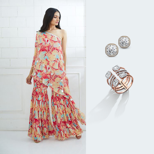 Sharara with Jewellery