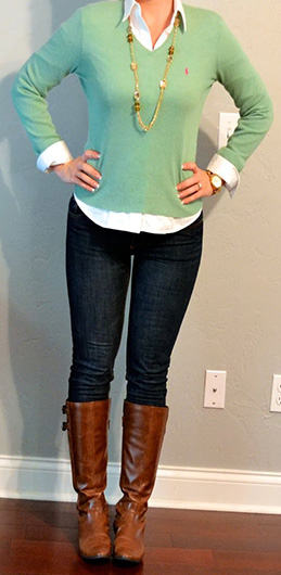 Fashionable Denims - jeans with sweater